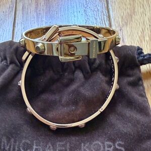 Michael Kors Gold Studded Bangles